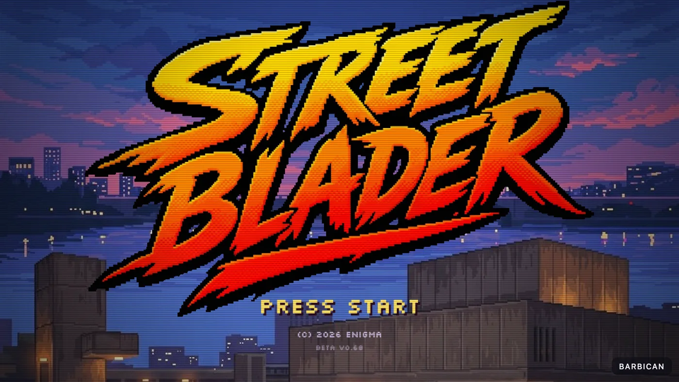 Street Blader title screen